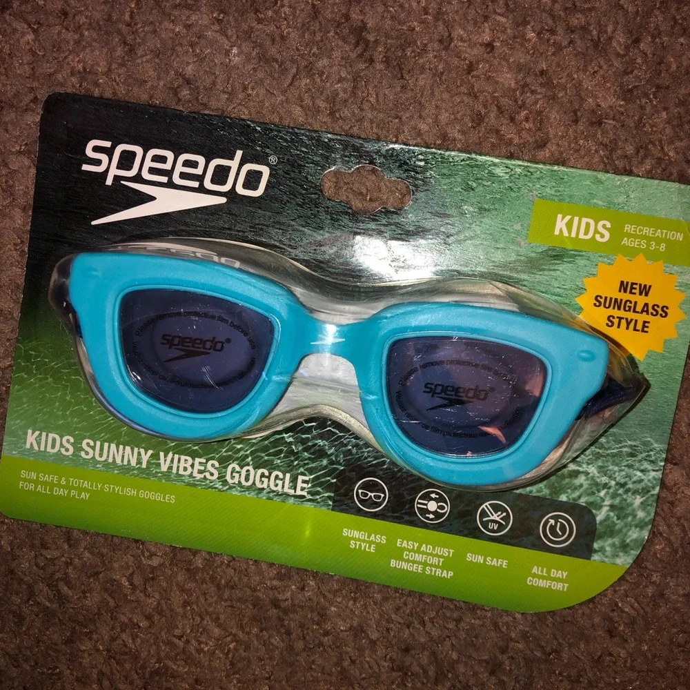 Speedo Kids Sunny Vibes Sunglass Style Goggles, New